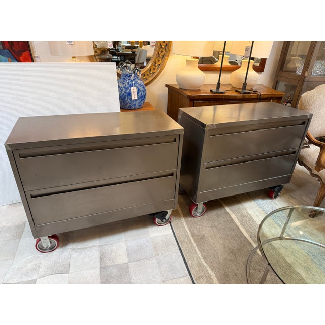 Plan Hold Lateral Filing Cabinet on Casters For Sale - Image 12 of 12