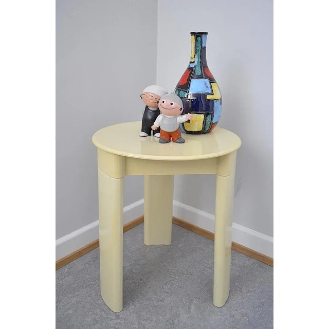 Addiction table or stool from the designer Olaf von Bohr for the Dedby Italy company from the 1960s - 1970s. Produced from...