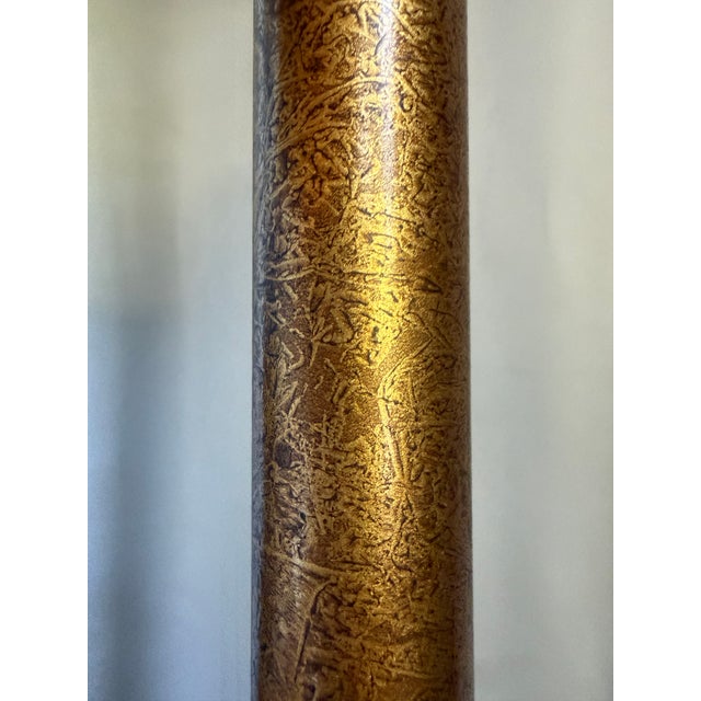 Copper 1990s Modern Burnished Copper Floor Lamp For Sale - Image 8 of 9