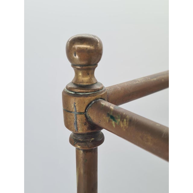 Victorian Umbrella Stand in Brass and Cast Iron, England, 1870s For Sale - Image 6 of 13
