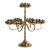 Mid Century Feldman Brass Lotus Candelabra For Sale