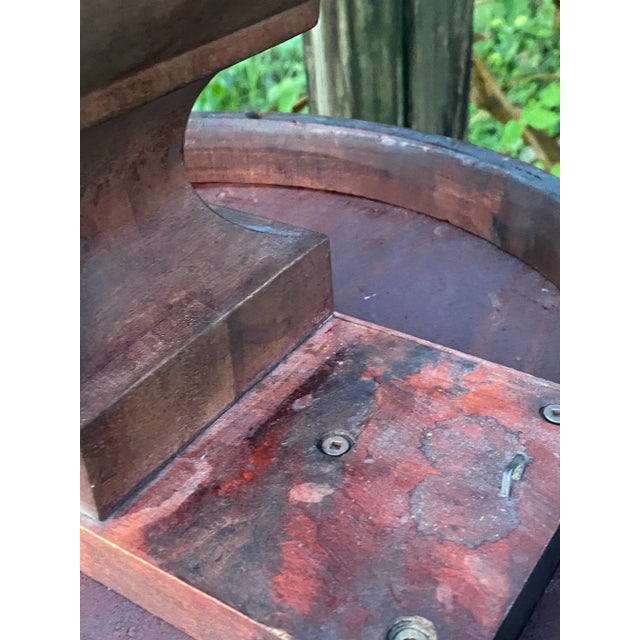 Brown Antique Wooden Table . Antique Wooden Furniture. For Sale - Image 8 of 12