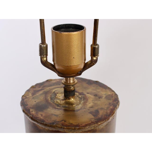 1974 Silas Seandel Torched Mixed Metal Brutalist Table Lamp For Sale - Image 10 of 13