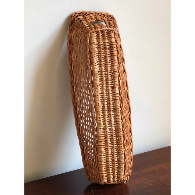 Tan Vintage French Baguette Bread Basket For Sale - Image 8 of 12