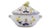 A striking Italian majolica tureen by Cantagalli, hand-painted in a rich palette of cobalt blue, golden yellow, olive...