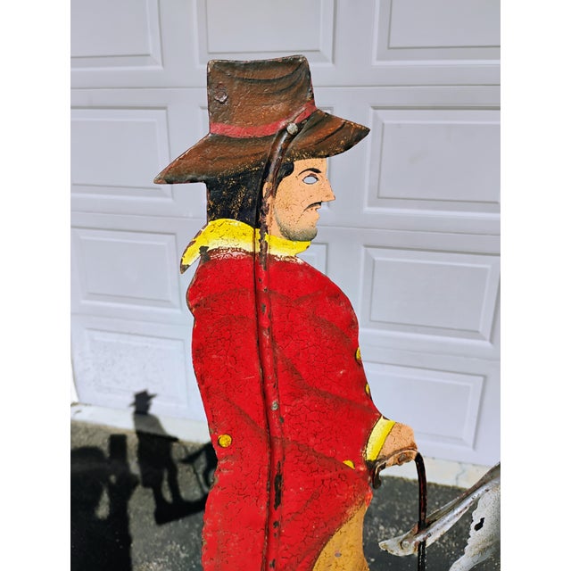Rustic European Antique German Design Wrought Iron Weather Vane For Sale - Image 3 of 7