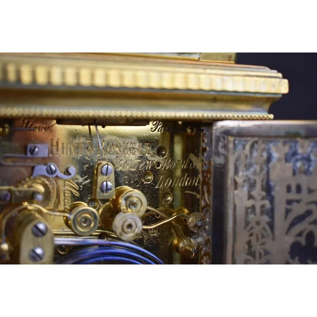 Antique French Grand Sonnerie Carriage Clock from Hunt & Roskell, 1890 For Sale - Image 9 of 13