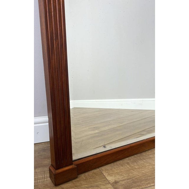 Antique French Carved Walnut Wall Mirror For Sale - Image 6 of 11