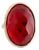 Mid 20th Century Faceted Red Amber Ring, Size 9.5 For Sale
