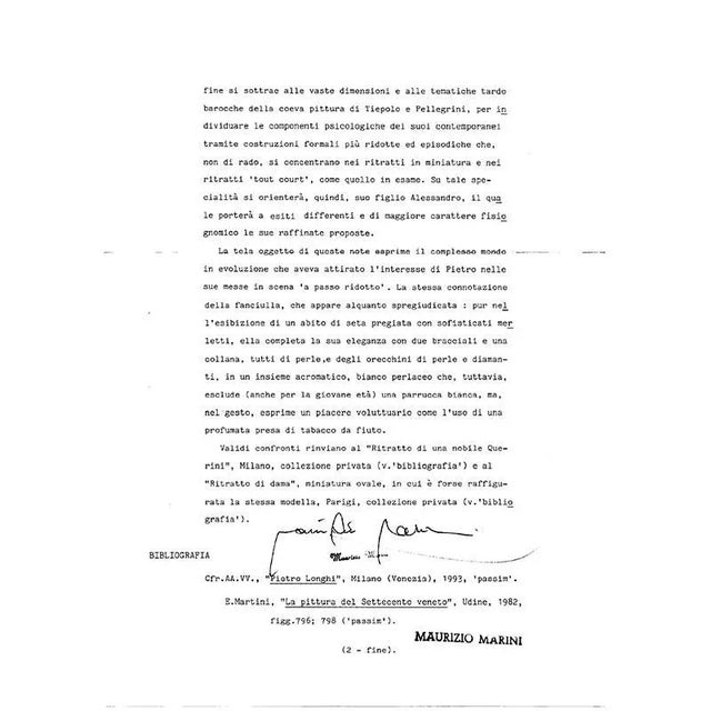 Pietro Longhi, Portrait of a Young Gentlewoman with Snuffbox, 1700s, Oil on Canvas For Sale - Image 9 of 11