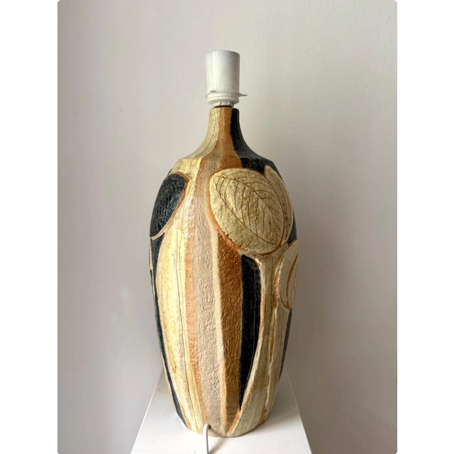 Large Vintage Wall Lamp in Stoneware by Noomi Backhausen for Søholm, 1960s For Sale - Image 4 of 6