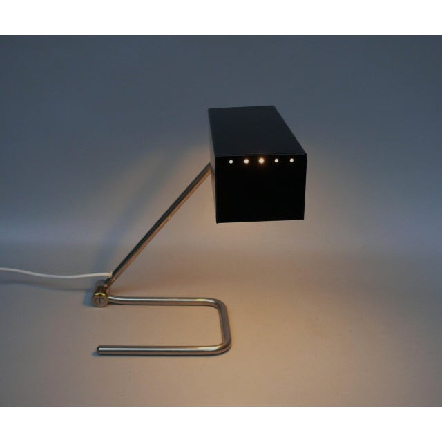 Minimalist Nickel-Plated Table Lamp from HALA, 1950s For Sale - Image 12 of 18