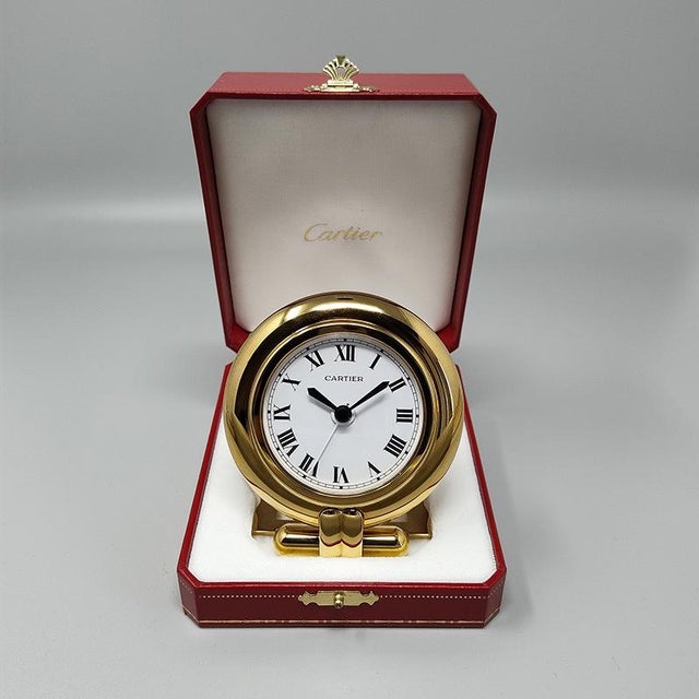 Alarm Clock Pendulette Colisee from Cartier, France, 1990s For Sale - Image 9 of 9