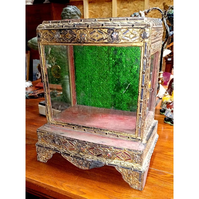 Antique Asian Burmese Temple in Wood and Gilded Metal, 1800s For Sale - Image 5 of 7