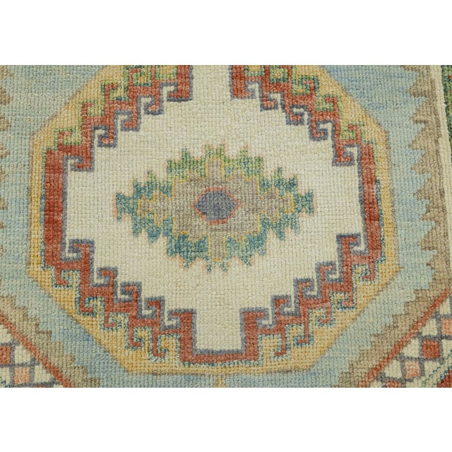 Turkish Oushak Rug 2'10" x 7'8" #18109 For Sale In Houston - Image 6 of 8