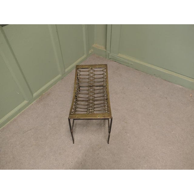 Large Iron and Brass Blacksmith Footman For Sale - Image 6 of 8