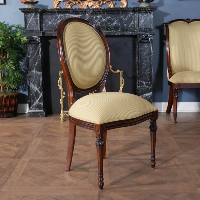 2020s Niagara Furniture Round Back Mahogany Side Chair For Sale - Image 5 of 8