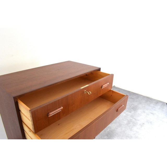 Mid-Century Modern Danish Teak Chest of Drawers, 1960s For Sale - Image 14 of 17