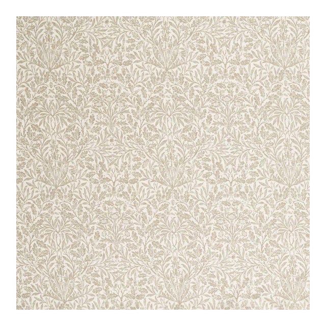 Morris & Co. Pure Acorn Sheer WW Fabric in Beige - a sample For Sale