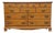 High End Vintage Solid Hard Rock Maple Early American Colonial 56" Double Dresser 5012 For Sale