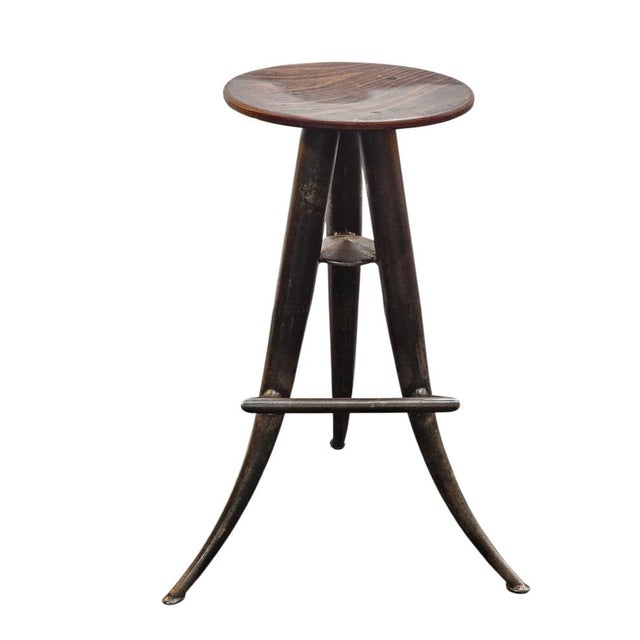 Art Deco workshop chair designed and manufactured by Vogel Frigyes, dating from the 1930s. Marked with a brass plaque:...