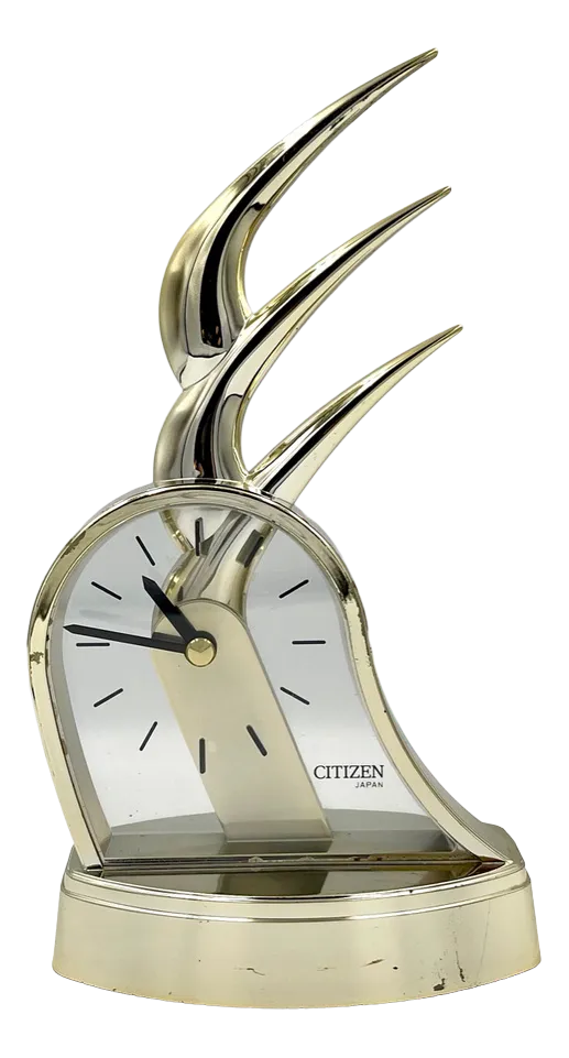 Postmodern Japan Citizen Table Clock, 1980s | Chairish
