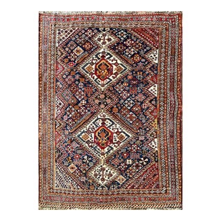 Antique Persian Qashqai Rug For Sale