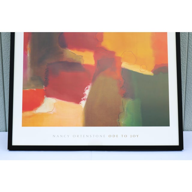 Nancy Ortenstone Ode to Joy Abstract Expressionism Artwork Print, Framed For Sale - Image 9 of 13