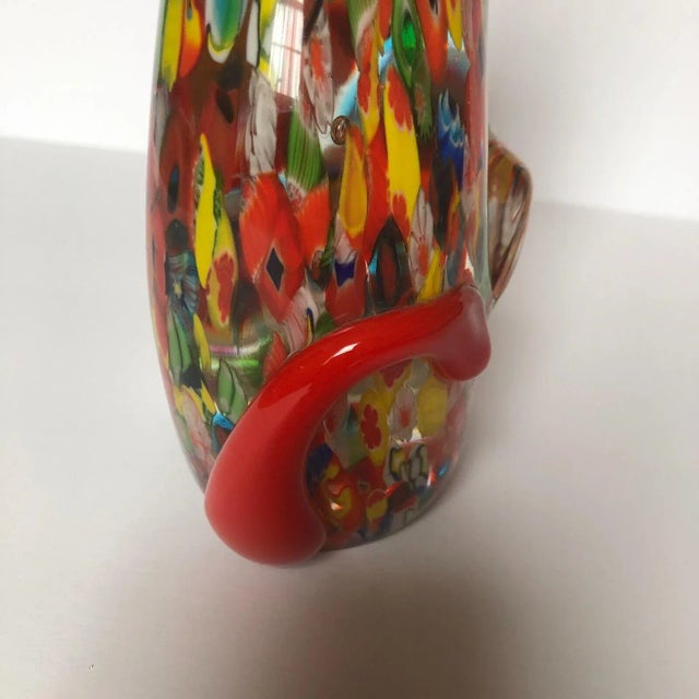 Red Mid-Century Modern Murano Style Art Glass Dog Figurine For Sale - Image 8 of 11