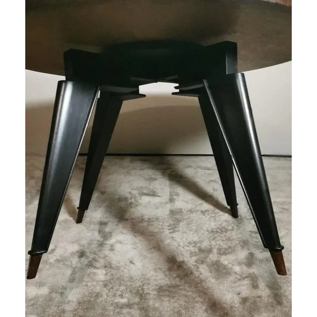 1950s Ico Parisi Style Large Round Italian Coffee Table For Sale - Image 12 of 12