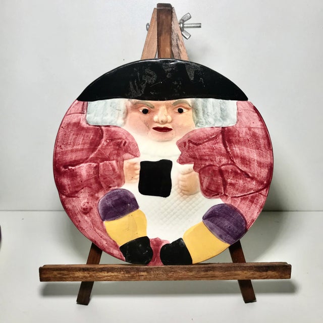 Circa 1920’s Genuine Staffordshire Shorter & Son Ltd Toby Decorative porcelain Plates or tea saucers (Set of 3) Size: 6.5”...