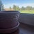 1940s McCoy Greek Key and Hobnail Pink Pottery Flowerpot For Sale - Image 4 of 6