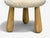 Brown Danish Modern Style, Sheepskin Stools, Beige Shearling, Maple, Usa, 21st C. For Sale - Image 8 of 8