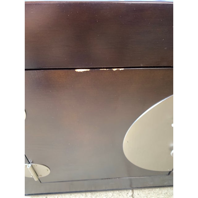 Asian Late 20th Century Japanese Low Double Sided Chest For Sale - Image 3 of 12