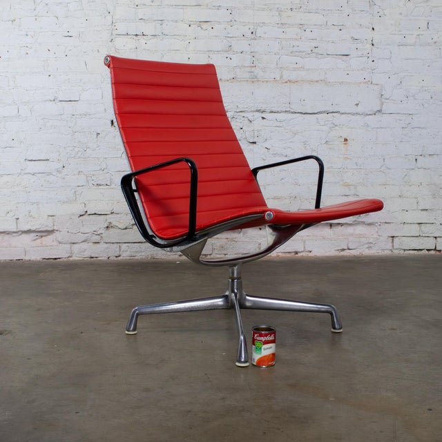 1989 MCM Aluminum Group Lounge Chair by Charles & Ray Eames for Herman Miller Stationary High Back 4 Star Aluminum Swivel Base For Sale - Image 18 of 18