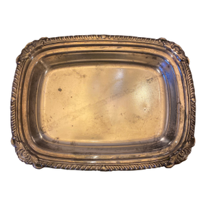 Vintage Oneida Ltd. Silverplate Serving Tray With Ornate Border