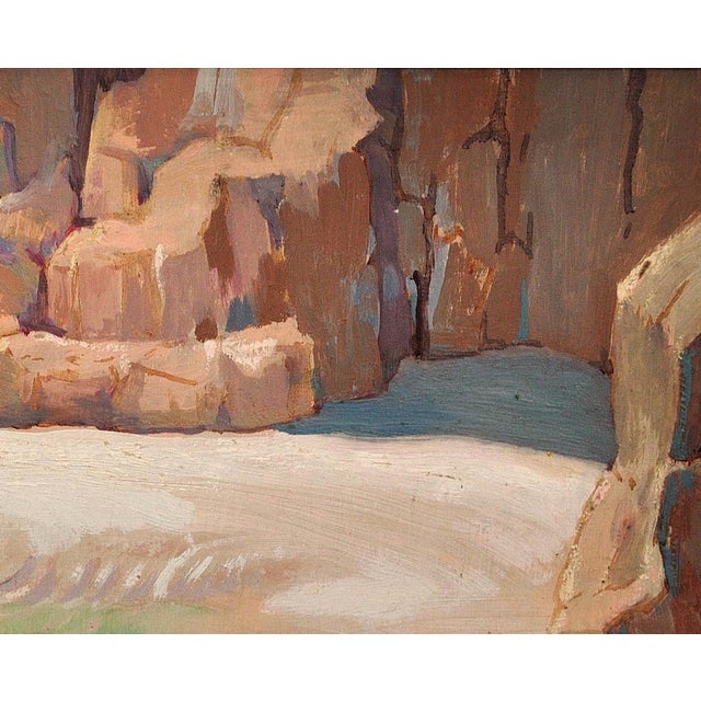 Stanley Horace Gardiner, Tide Pools, Porthcurno Beach, Cornwall. 1930s, Oil Painting, Framed For Sale - Image 7 of 18