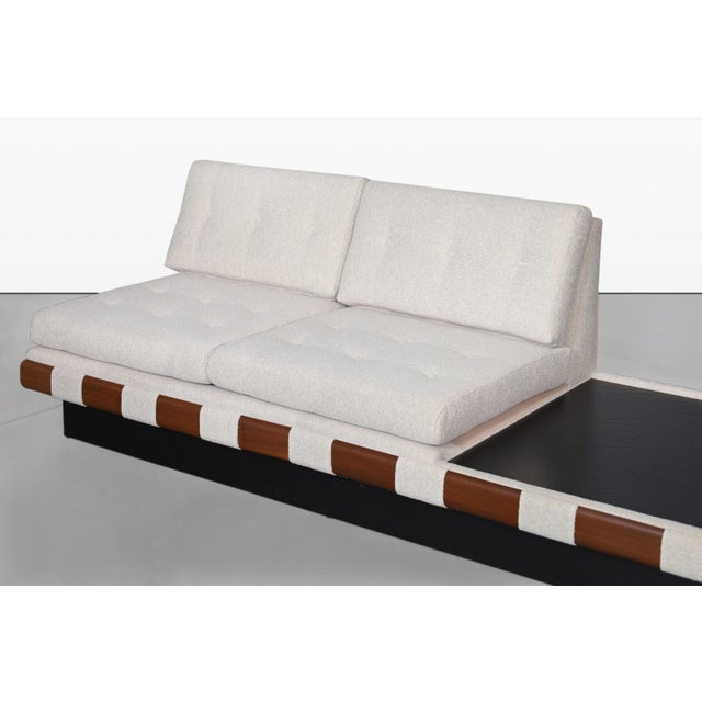 Vintage Walnut Sectional Sofa by Adrian Pearsall for Craft Associates For Sale - Image 12 of 14