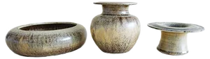Ceramic Vase, Candleholder and Bowl from Pfeiffer Gerhard, Set of 3