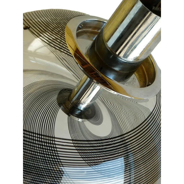 1970s Vintage Italian Murano Glass Pendant Lamps from La Murrina, Set of 2 For Sale - Image 5 of 9