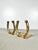 Vintage Brass Horseshoe Bookends For Sale In Tampa - Image 6 of 7