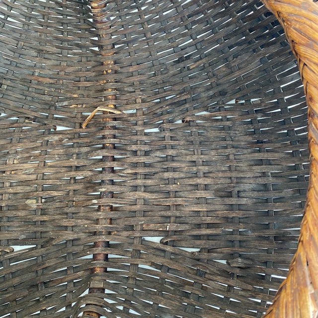 Vintage Large Splint Wood Melon Basket For Sale In Dallas - Image 6 of 12