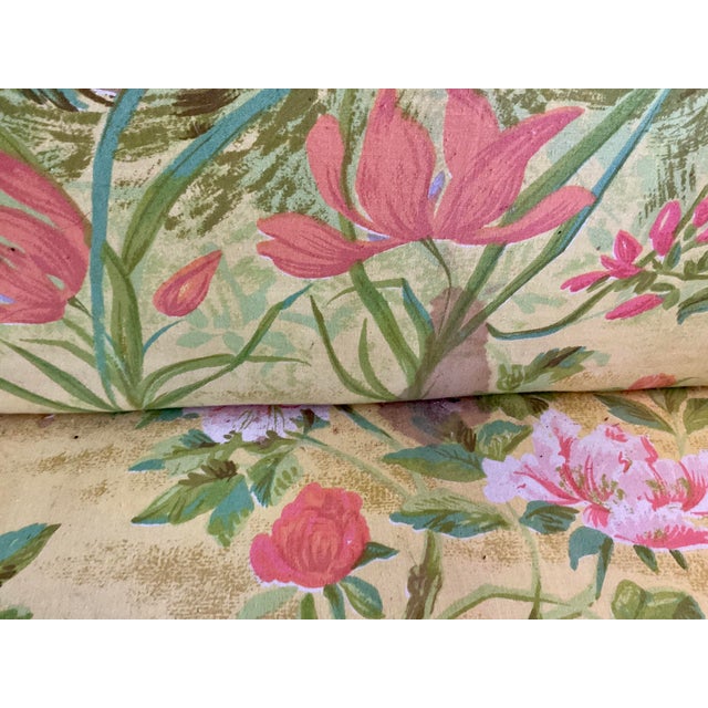 Vintage 1980s Custom-Made Thomasville Chinoiserie Floral & Bird Sofa For Sale - Image 16 of 16