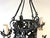Addison Mizner Style Spanish Colonial Wrought Iron Four-Light Chandelier For Sale In West Palm - Image 6 of 18
