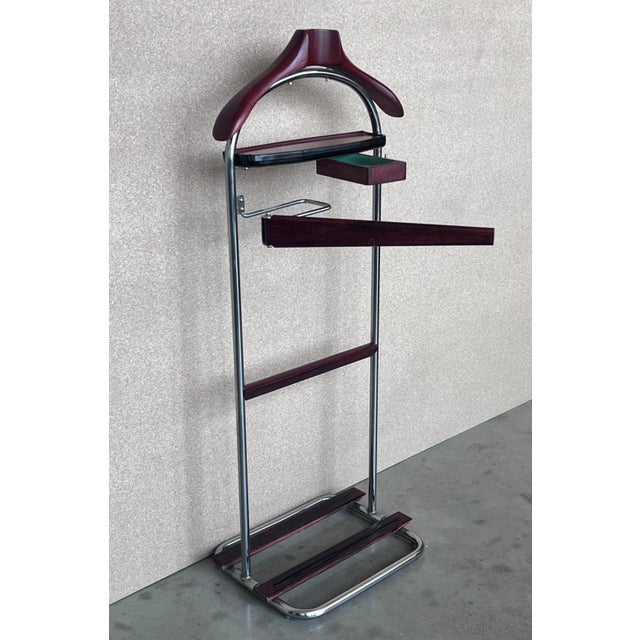 Mid 20th Century Ico Parisi Style Beechwood and Brass Suit Rack For Sale - Image 17 of 18