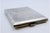 Matte Silver Cigarette Case with Geometric Figures and Gilt Interior For Sale - Image 5 of 10