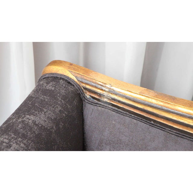 1940s Vintage Carved Art Deco Small Sofa For Sale - Image 9 of 10