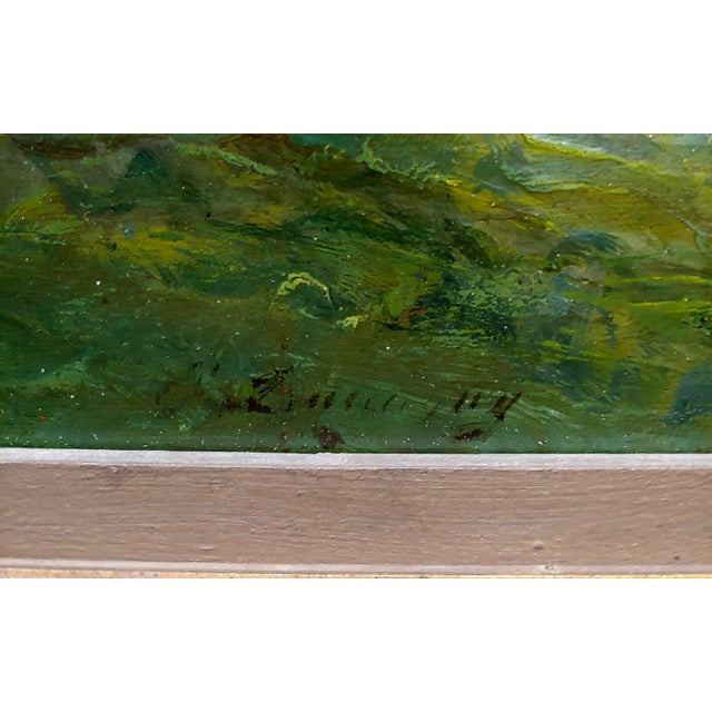 Wood Charles Francois Daubigny - Barbizon School Sunset Landscape- Oil Painting For Sale - Image 7 of 12