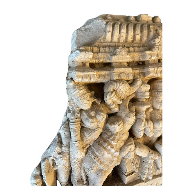 Early 20th Century Camboidian Temple Molding Sculptural Wall Art For Sale - Image 9 of 13