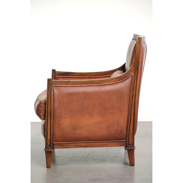 2000 - 2009 Vintage Art Deco Sheepskin Armchair For Sale - Image 5 of 14